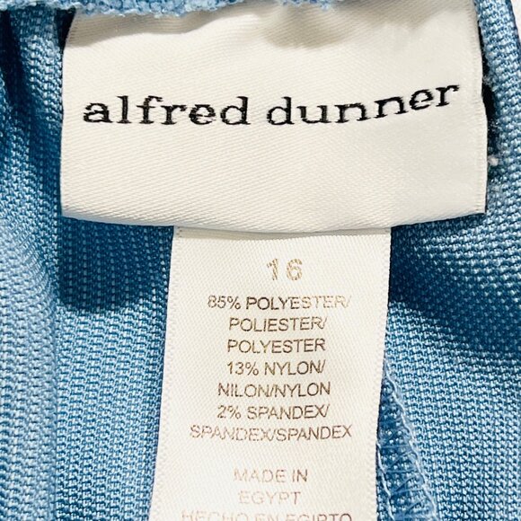 Alfred Dunner Women's Stretch Light Blue Pull-On Pants Size 16 Straight Leg NWOT - Picture 5 of 9